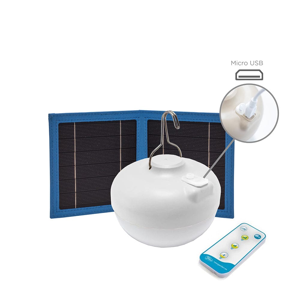 Harness the power of the sun with Newgarden's Cherry bulb. No installation, magnetic base, remote control - light your surroundings with convenience.
